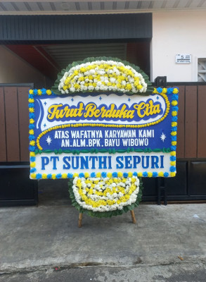 Papan Bunga Duka di Prianganjaya